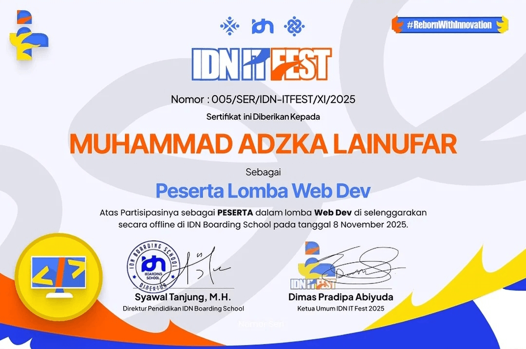 21th Web Development Competition IDN IT FEST