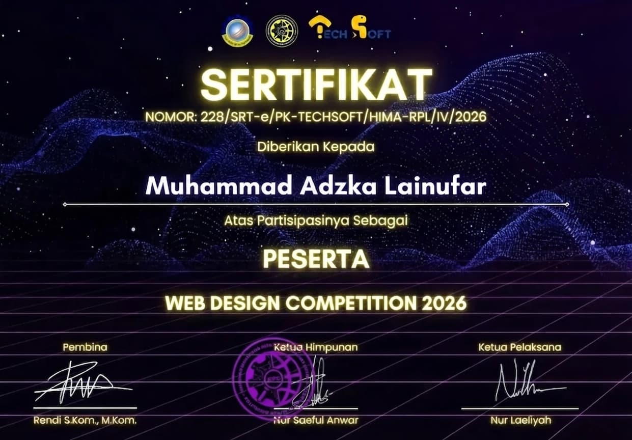 6th Web Development Competition TECHSOFT